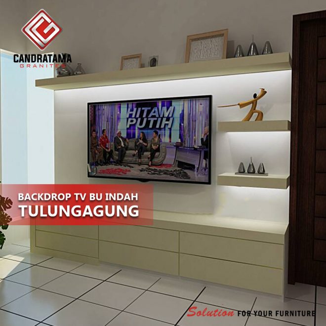  INTERIOR  BACKDROP  TV  BU INDAH TULUNGAGUNG 082183260005